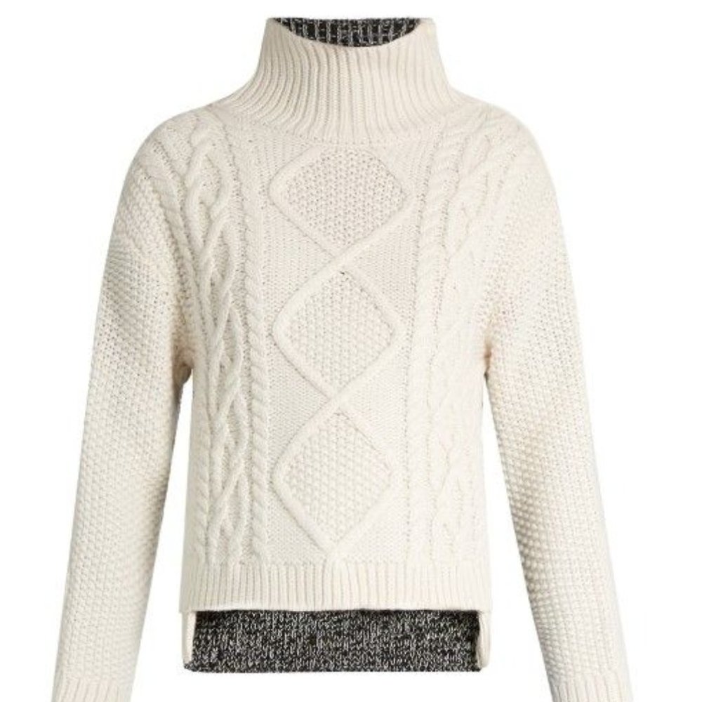RAG & BONE Ida Contrast-back Wool Sweater